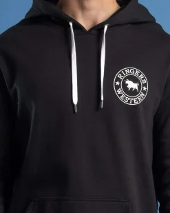Ringers Western Signature Bull Hoodie Black/white Hot