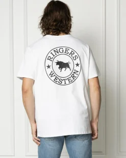 Ringers Western Signature Bull Relaxed T-Shirt White Sale
