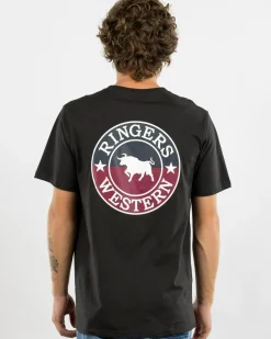 Ringers Western Signature Bull Standard T-Shirt Charcoal Split