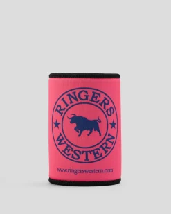 Ringers Western Signature Bull Stubby Cooler Pink Clearance