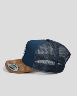 Ringers Western Signature Bull Trucker Cap Navy/chocolate Best