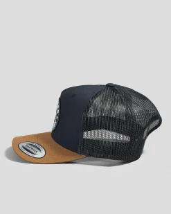 Ringers Western Signature Bull Trucker Cap Dark Navy/clay