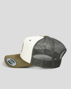 Ringers Western Signature Bull Trucker Cap Army/off White