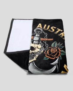 Salty Life Sink Or Swim Beach Towel Black Sale
