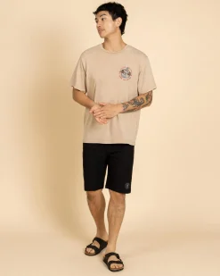 Salty Life Sink or Swim T-Shirt Sand Acid New