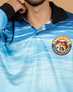 Salty Life Sinker Fishing Shirt Blue New