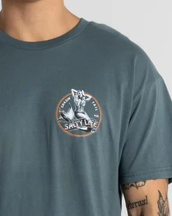 Salty Life Siren T-Shirt Green