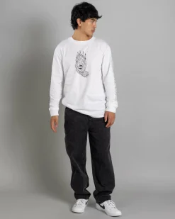 Santa Cruz Skate Brain Dot Baggy Jeans Washed Black Outlet