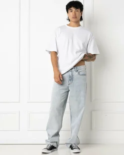 RVCA Skate Denim Jeans Ash Blue New