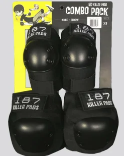 187 Killer Pads Skate Gear Protective Combo Pack Black Online