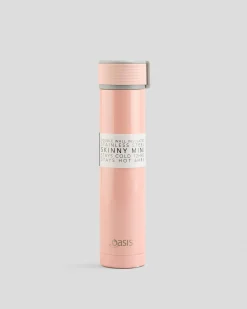 Oasis Skinny Mini 250ml Insulated Drink Bottle Pink Discount