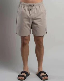 The Mad Hueys Skull Anchor Volley Shorts Taupe Online