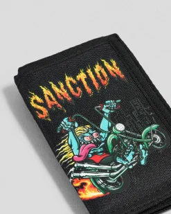 Sanction Sky High Trifold Wallet Black New