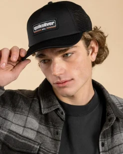 Quiksilver Slab Drifter Trucker Cap True Black