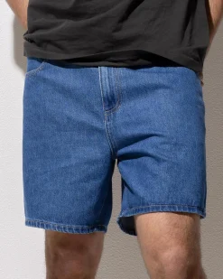 Wrangler Slacker Relaxed Shorts Dune Blue Hot