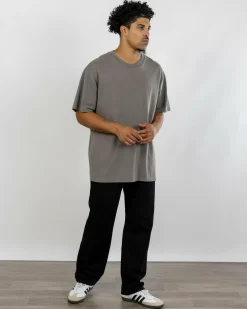 Wrangler Slacker Relaxed Straight Jeans Steele Black Clearance