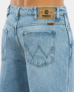 Wrangler Slacker Relaxed Straight Jeans Retro Blue Sale