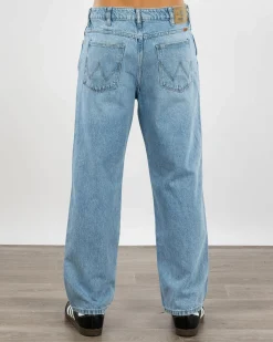 Wrangler Slacker Relaxed Straight Jeans Retro Blue Sale