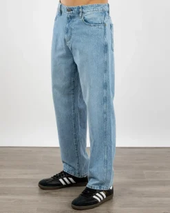 Wrangler Slacker Relaxed Straight Jeans Retro Blue Sale