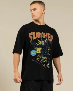 Threadheads Slasher Oversized T-Shirt Black New