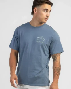 Rusty Sleds And Threads T-Shirt China Blue