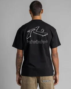 Rusty Sleds And Threads T-Shirt Black 2 Clearance