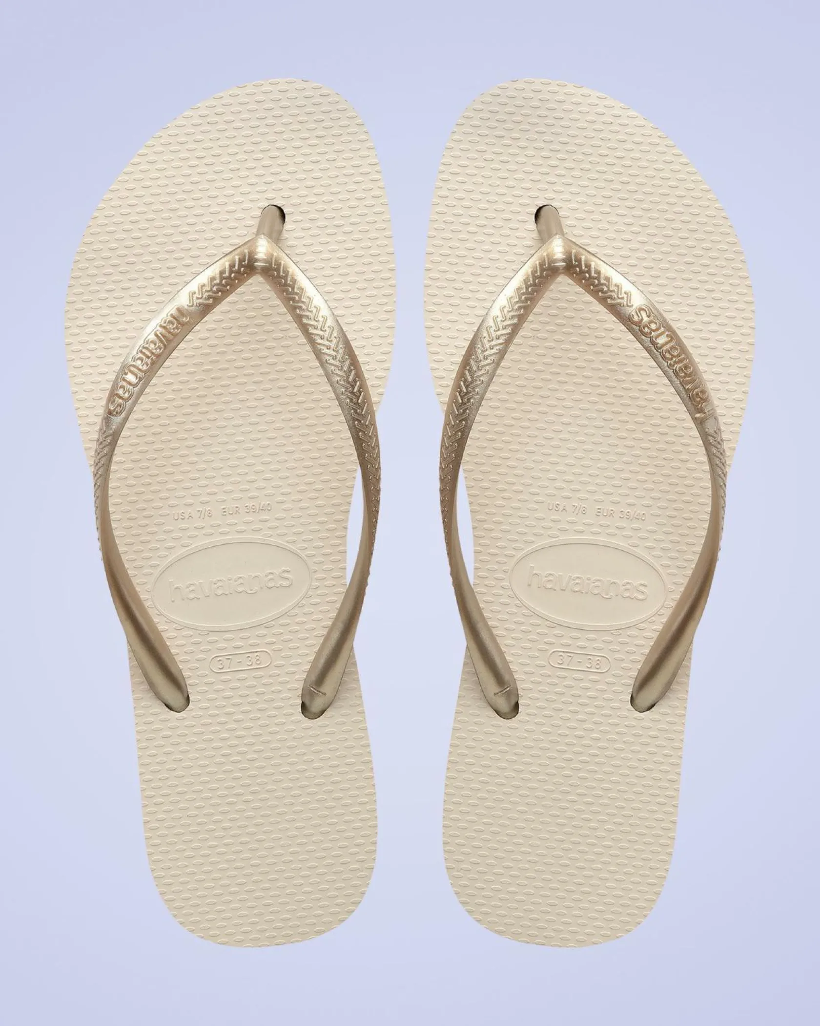 Havaianas Slim Flatform Thongs Beige Clearance