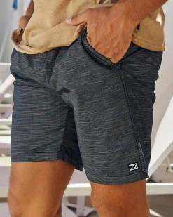Billabong Slub Elastic 18" Walk Shorts Black Hot