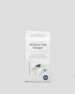 Get It Now Smartwatch Wireless USB Charger White Hot