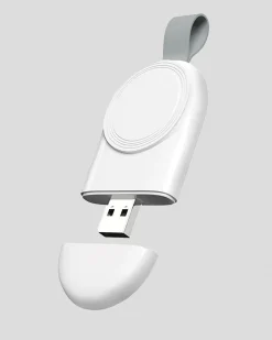 Get It Now Smartwatch Wireless USB Charger White Hot