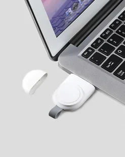 Get It Now Smartwatch Wireless USB Charger White Hot