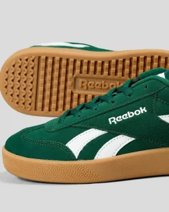 Reebok Smash Edge Shoes Dark Green/white/gum Outlet