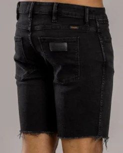 Wrangler Smith Skinny Shorts Scorched Black Discount
