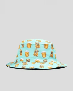 Lucid Smug Pug Bucket Hat Pastel Blue/black Discount