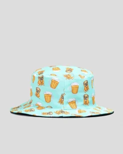 Lucid Smug Pug Bucket Hat Pastel Blue/black Discount