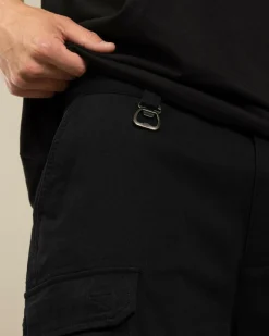 The Mad Hueys Snagged Cargo Shorts Black