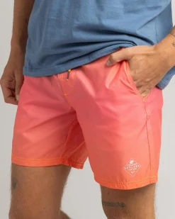 Skylark Solaris Elastic Waist Shorts Yellow/ Pink Fade New