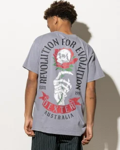 Dexter Sow T-Shirt Lt Grey Acid New
