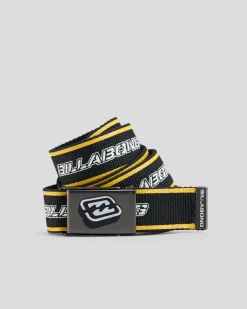 Billabong Spec 73 Web Belt Black Outlet