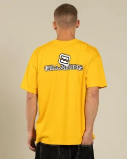 Billabong Spec Dotcom T-Shirt Yellow Hot