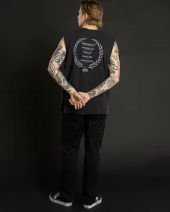 Thrills Speed Tour Merch Fit Muscle Tank Washed Black Hot