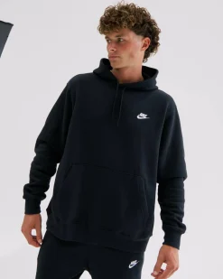 Nike Sportswear Club Hoodie Black/black/white Online