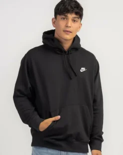 Nike Sportswear Club Hoodie Black/black/white Online