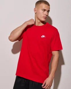 Nike Sportswear Club T-Shirt University Red/white New