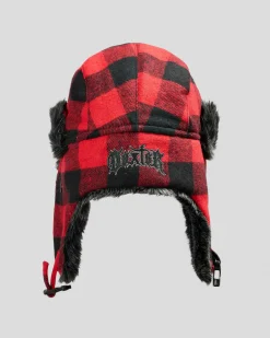 Dexter Spotter Trapper Hat Red/black Outlet