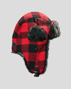 Dexter Spotter Trapper Hat Red/black Outlet