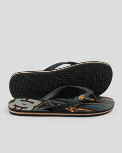 DC Shoes Spray Graffik Thongs Grey/black/orange Online