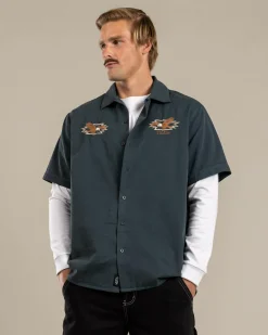 Thrills 1st Grade Service Short Sleeve Shirt Petrol Outlet