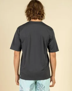 Rip Curl Stack Short Sleeve Surf T-Shirt Black Marle Outlet