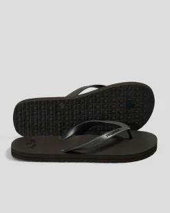 Billabong Stacked Thongs Dark Brown Discount